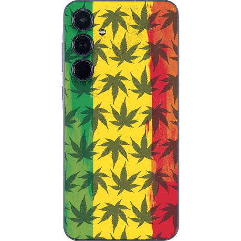 Marijuana Rasta Pattern Galaxy A55 5G Skin